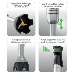 Rohnson R-5750 BlendMaster Ραβδομπλέντερ με Ανοξείδωτη Ράβδο 1500W Ασημί Rohnson R-5750 BlendMaster Ραβδομπλέντερ με Ανοξείδωτη Ράβδο 1500W Ασημί